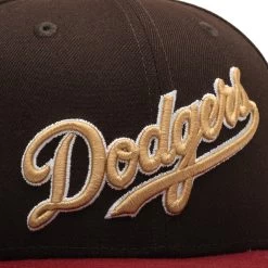 New Era X Politics Los Angeles Dodgers 59FIFTY Fitted Hat - Wood/Merlot 16 New Era X Politics Los Angeles Dodgers 59FIFTY Fitted Hat - Wood/Merlot -Fashion clothing Sneaker Politics NewEra DodgersChiefrHat 131 114608 WB 7