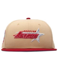 New Era X Politics Houston Astros 59FIFTY Fitted Hat - Vegas/Red
