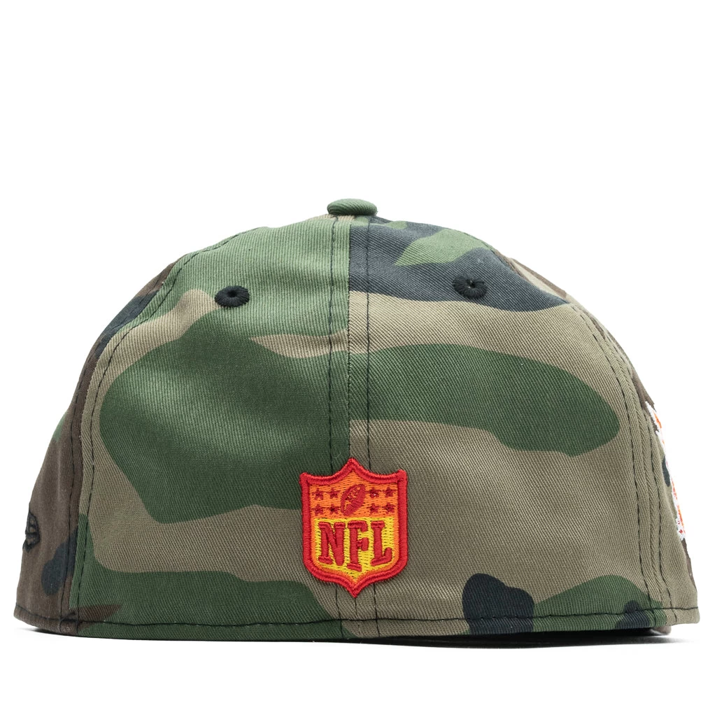 New Era X Politics New Orleans Saints 59FIFTY Fitted Hat - Camo 5 New Era X Politics New Orleans Saints 59FIFTY Fitted Hat - Camo - Image 3
