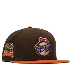 New Era X Politics Asheville Tourists 59FIFTY Fitted Hat - Brown/Sunset -Fashion clothing Sneaker Politics NewEra Manonthemoon 131 114222 WB 2