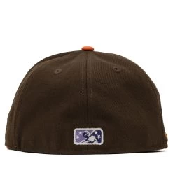 New Era X Politics Asheville Tourists 59FIFTY Fitted Hat - Brown/Sunset -Fashion clothing Sneaker Politics NewEra Manonthemoon 131 114222 WB 4