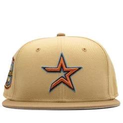 New Era X Politics Houston Astros 59FIFTY Fitted Hat - Butterscotch/Sand