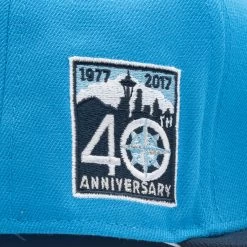 New Era X Politics Seattle Mariners 59FIFTY Fitted Hat - Ice Blue/Navy -Fashion clothing Sneaker Politics NewEra SubZero 131 113003 WB 7