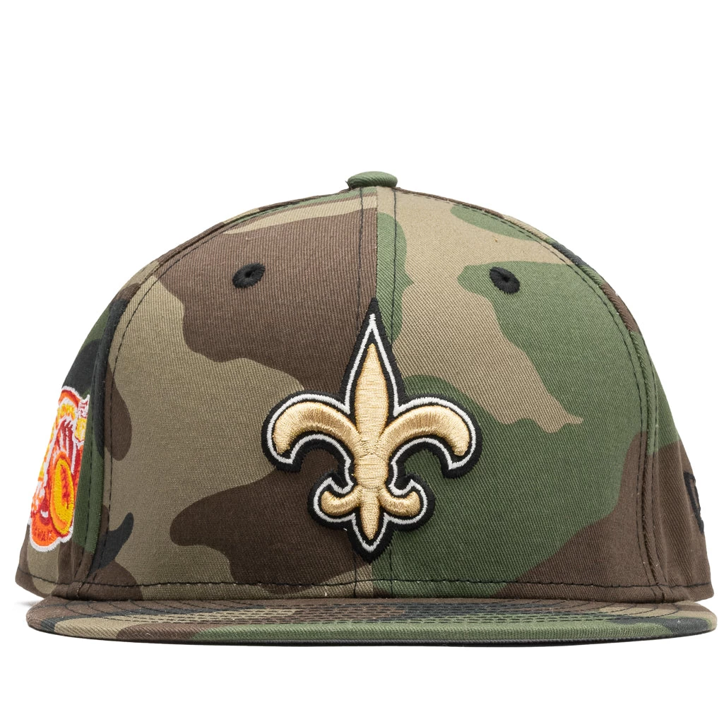 New Era X Politics New Orleans Saints 59FIFTY Fitted Hat - Camo 3 New Era X Politics New Orleans Saints 59FIFTY Fitted Hat - Camo