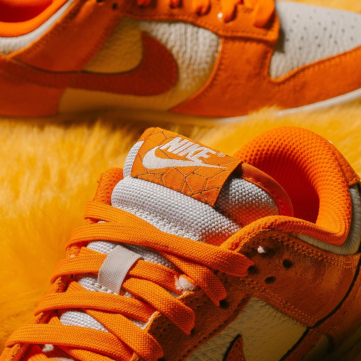 Women's Nike Dunk Low - Light Bone/Safety Orange 11 Women's Nike Dunk Low - Light Bone/Safety Orange - Image 9