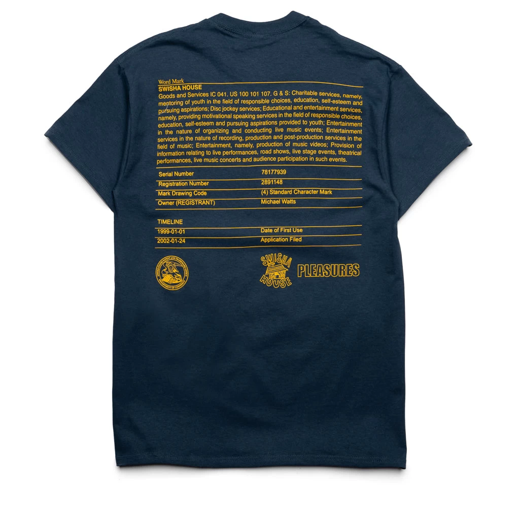 Pleasures Trademark Tee - Harbor Blue 4 Pleasures Trademark Tee - Harbor Blue - Image 2