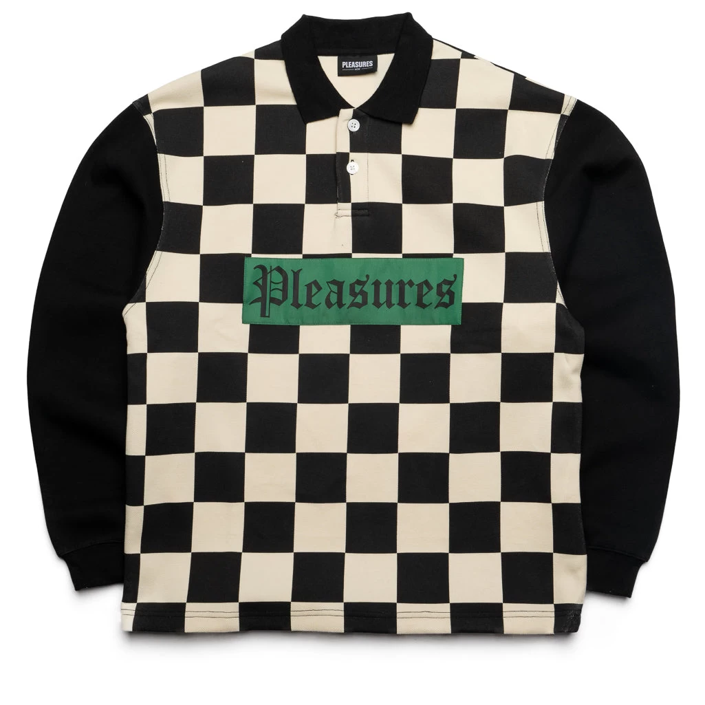 Pleasures Racer Polo - Black 3 Pleasures Racer Polo - Black