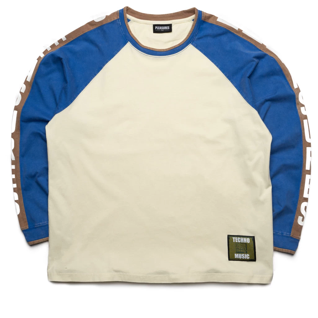 Pleasures Techno Raglan L/S Tee - Off White 3 Pleasures Techno Raglan L/S Tee - Off White