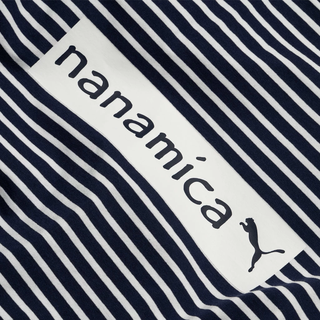 Puma X Nanamica Striped Tee - Navy 5 Puma X Nanamica Striped Tee - Navy - Image 3
