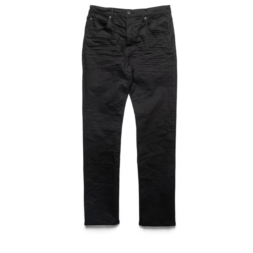 Purple Brand Straight Slim Jean - Black Raw Denim 3 Purple Brand Straight Slim Jean - Black Raw Denim