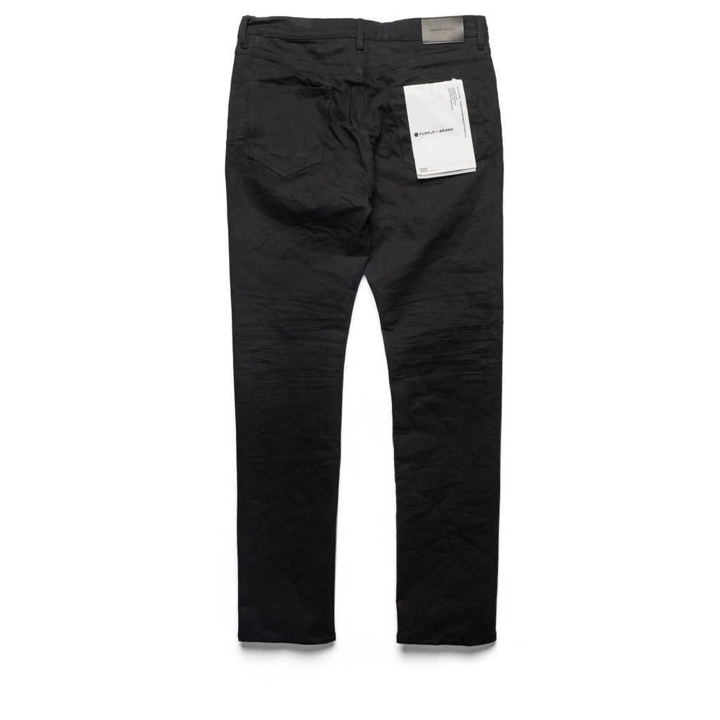 Purple Brand Straight Slim Jean - Black Raw Denim 4 Purple Brand Straight Slim Jean - Black Raw Denim - Image 2