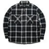 Purple Brand Plaid Flannel Shirt - Black