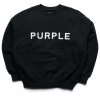 Purple Brand Wordmark Oversized Crewneck - Black 2 Purple Brand Wordmark Oversized Crewneck - Black -Fashion clothing Sneaker Politics PURPLE AUGUST23 131 114921 1