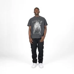 Purple Brand Outrider Tee - Black -Fashion clothing Sneaker Politics PURPLE AUGUST23 ONBODY 131 114910 1