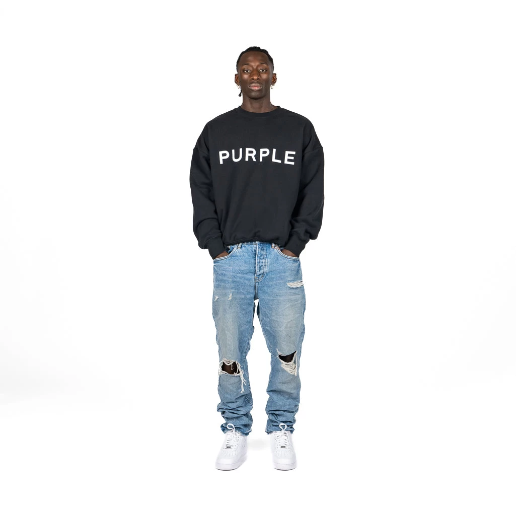 Purple Brand Straight Slim Vintage Blowout Jean - Light Indigo 6 Purple Brand Straight Slim Vintage Blowout Jean - Light Indigo - Image 4