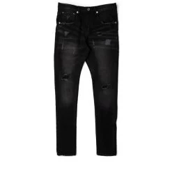 Purple Brand Mid Rise Slim Jean - Black Wash