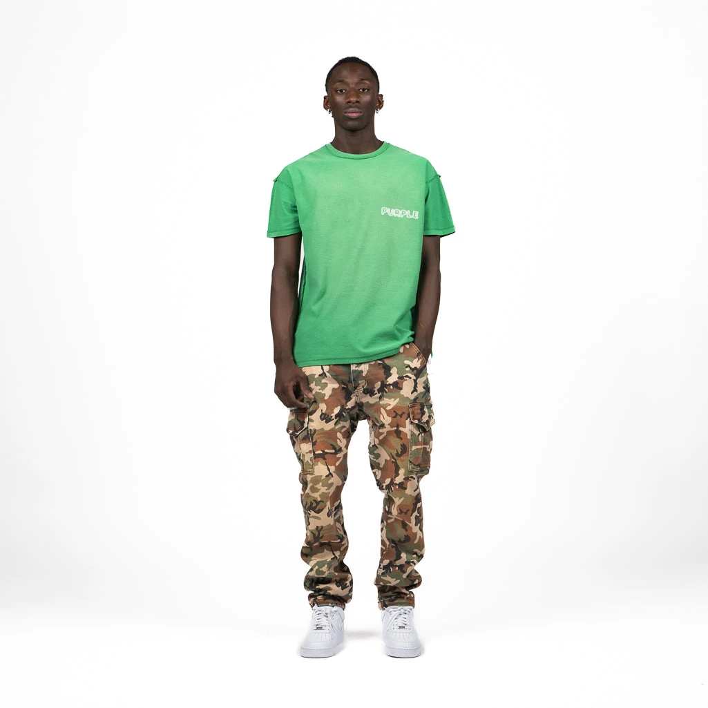 Purple Brand Inside Out Tee - Green 6 Purple Brand Inside Out Tee - Green - Image 4