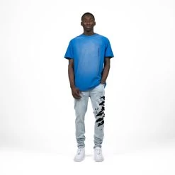 Purple Brand Wordmark Tee - Blue 9 Purple Brand Wordmark Tee - Blue -Fashion clothing Sneaker Politics PURPLE ONBODY 131 114914 131 114904 1