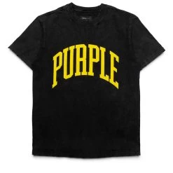 Purple Brand Collegiate Tee - Black
