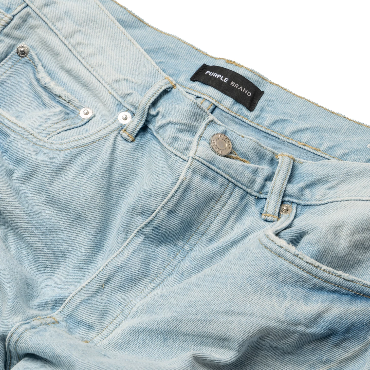 Purple Brand Mid Rise Straight Leg Jean - Sun Faded Icy Indigo 5 Purple Brand Mid Rise Straight Leg Jean - Sun Faded Icy Indigo - Image 3