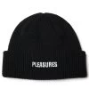Pleasures Everyday Beanie - Black -Fashion clothing Sneaker Politics Pleasures BlackBeanie 131 113705 WB 1