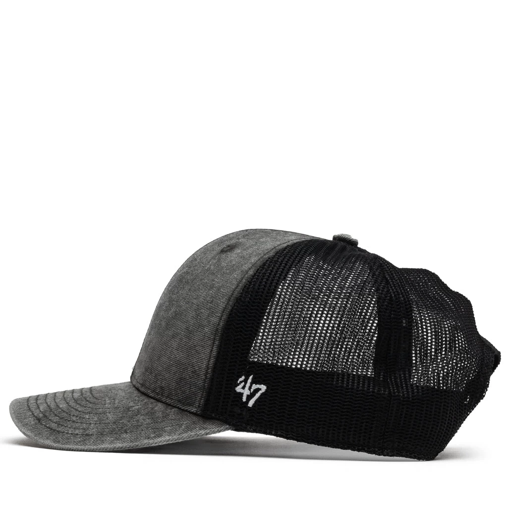 Politics X 47 Brand Busy Being Nice Trucker Hat - Black 6 Politics X 47 Brand Busy Being Nice Trucker Hat - Black - Image 4