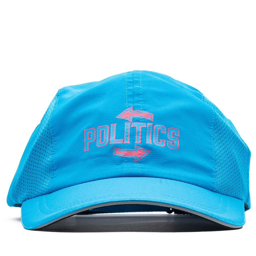 Politics Cycle 5 Panel Hat - Royal/Red 3 Politics Cycle 5 Panel Hat - Royal/Red