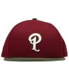 Politics X New Era 59FIFTY Fitted Hat - Ruby/Olive -Fashion clothing Sneaker Politics Politics EveryDayHatApril 131 113000 WB 6