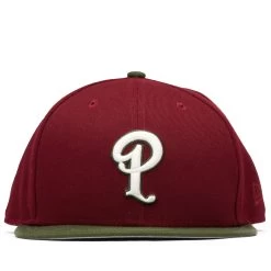 Politics X New Era 59FIFTY Fitted Hat - Ruby/Olive
