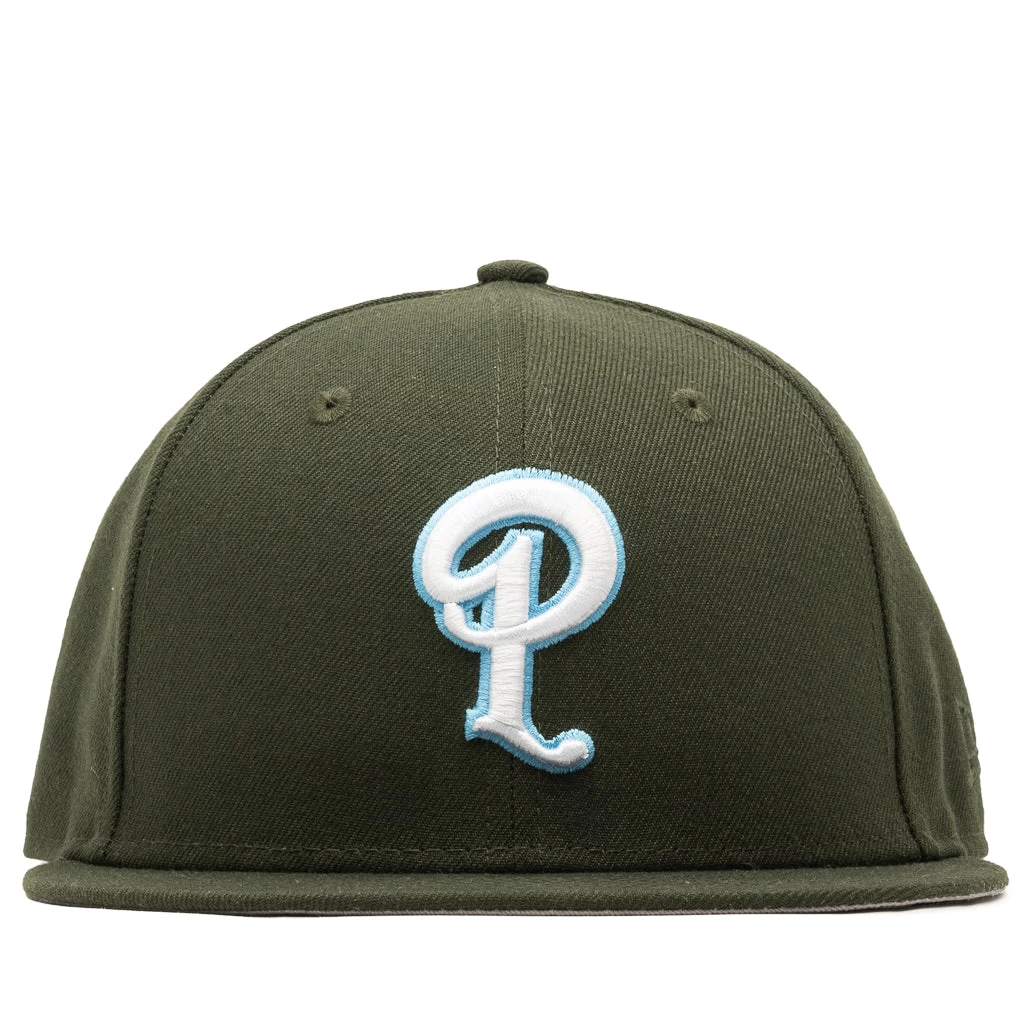 Politics X New Era 59Fifty Fitted Hat - Forest Green 3 Politics X New Era 59Fifty Fitted Hat - Forest Green