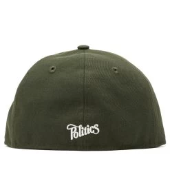 Politics X New Era 59Fifty Fitted Hat - Forest Green 10 Politics X New Era 59Fifty Fitted Hat - Forest Green -Fashion clothing Sneaker Politics Politics EverydayHatSept 131 114233 WB 3