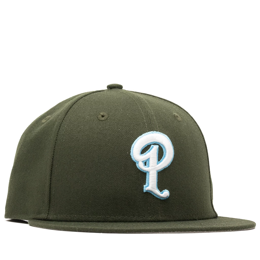 Politics X New Era 59Fifty Fitted Hat - Forest Green 7 Politics X New Era 59Fifty Fitted Hat - Forest Green - Image 5