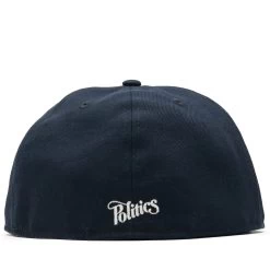 Politics X New Era 59FIFTY Fitted Hat - Midnight Navy -Fashion clothing Sneaker Politics Politics EverydaysHatMay 131 113064 WB 3
