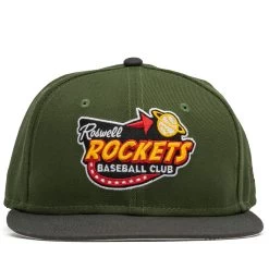 New Era X Politics Roswell Rockets 59FIFTY Fitted Hat - Olive/Pewter