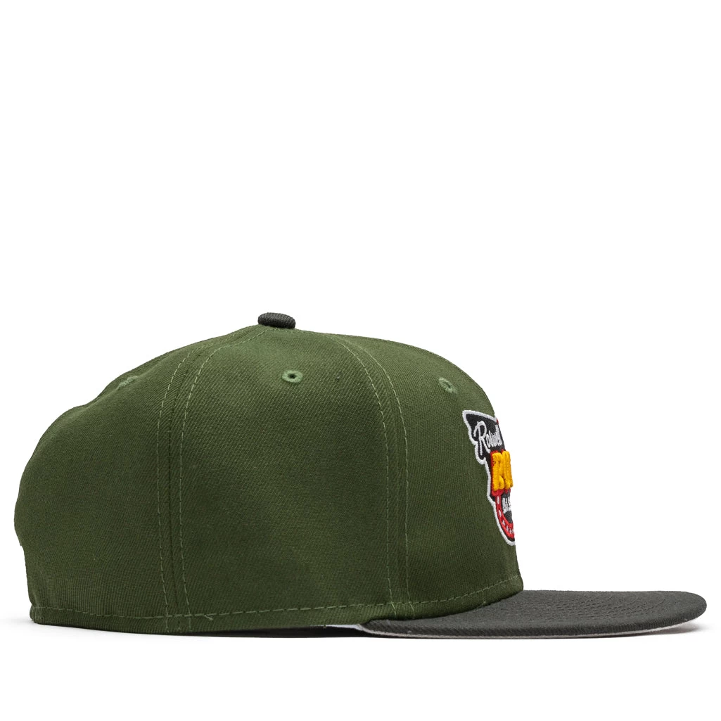 New Era X Politics Roswell Rockets 59FIFTY Fitted Hat - Olive/Pewter 4 New Era X Politics Roswell Rockets 59FIFTY Fitted Hat - Olive/Pewter - Image 2
