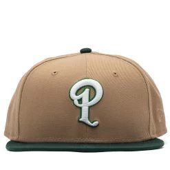 Politics X New Era 59FIFTY Fitted Hat - Beige/Green