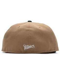 Politics X New Era 59FIFTY Fitted Hat - Beige/Green 10 Politics X New Era 59FIFTY Fitted Hat - Beige/Green -Fashion clothing Sneaker Politics Politics HatBrwn Green 131 113075 WB 3