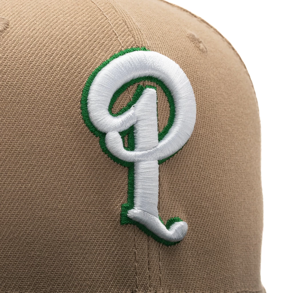 Politics X New Era 59FIFTY Fitted Hat - Beige/Green 8 Politics X New Era 59FIFTY Fitted Hat - Beige/Green - Image 6
