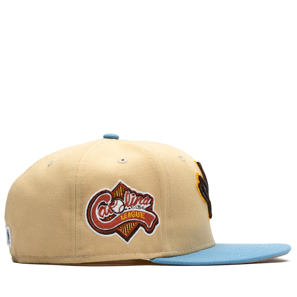 New Era X Politics Augusta GreenJackets 59FIFTY Fitted Hat - Sand/Sky Blue 4 New Era X Politics Augusta GreenJackets 59FIFTY Fitted Hat - Sand/Sky Blue - Image 2