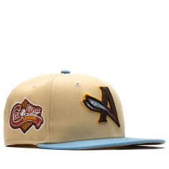 New Era X Politics Augusta GreenJackets 59FIFTY Fitted Hat - Sand/Sky Blue 14 New Era X Politics Augusta GreenJackets 59FIFTY Fitted Hat - Sand/Sky Blue -Fashion clothing Sneaker Politics Politics NewEraGodfatherofSoul 131 113076 WB 3