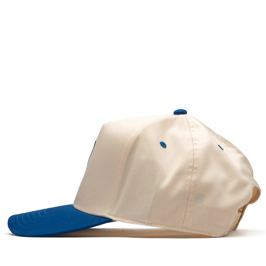 Politics A-Frame Snapback Hat - Royal/Natural 6 Politics A-Frame Snapback Hat - Royal/Natural - Image 4