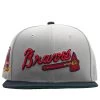 New Era X Politics Atlanta Braves 59FIFTY Fitted Hat - Grey/Navy