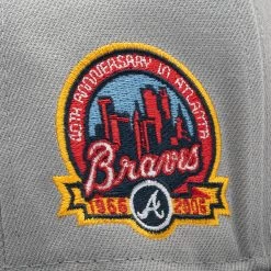 New Era X Politics Atlanta Braves 59FIFTY Fitted Hat - Grey/Navy 17 New Era X Politics Atlanta Braves 59FIFTY Fitted Hat - Grey/Navy -Fashion clothing Sneaker Politics Politics TeamofThe90sHat 131 114610 WB 7