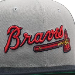 New Era X Politics Atlanta Braves 59FIFTY Fitted Hat - Grey/Navy 16 New Era X Politics Atlanta Braves 59FIFTY Fitted Hat - Grey/Navy -Fashion clothing Sneaker Politics Politics TeamofThe90sHat 131 114610 WB 8