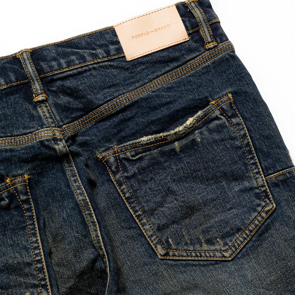 Purple Brand Mid Rise Straight Jean - Dark Dirty Indigo Vintage 5 Purple Brand Mid Rise Straight Jean - Dark Dirty Indigo Vintage - Image 3