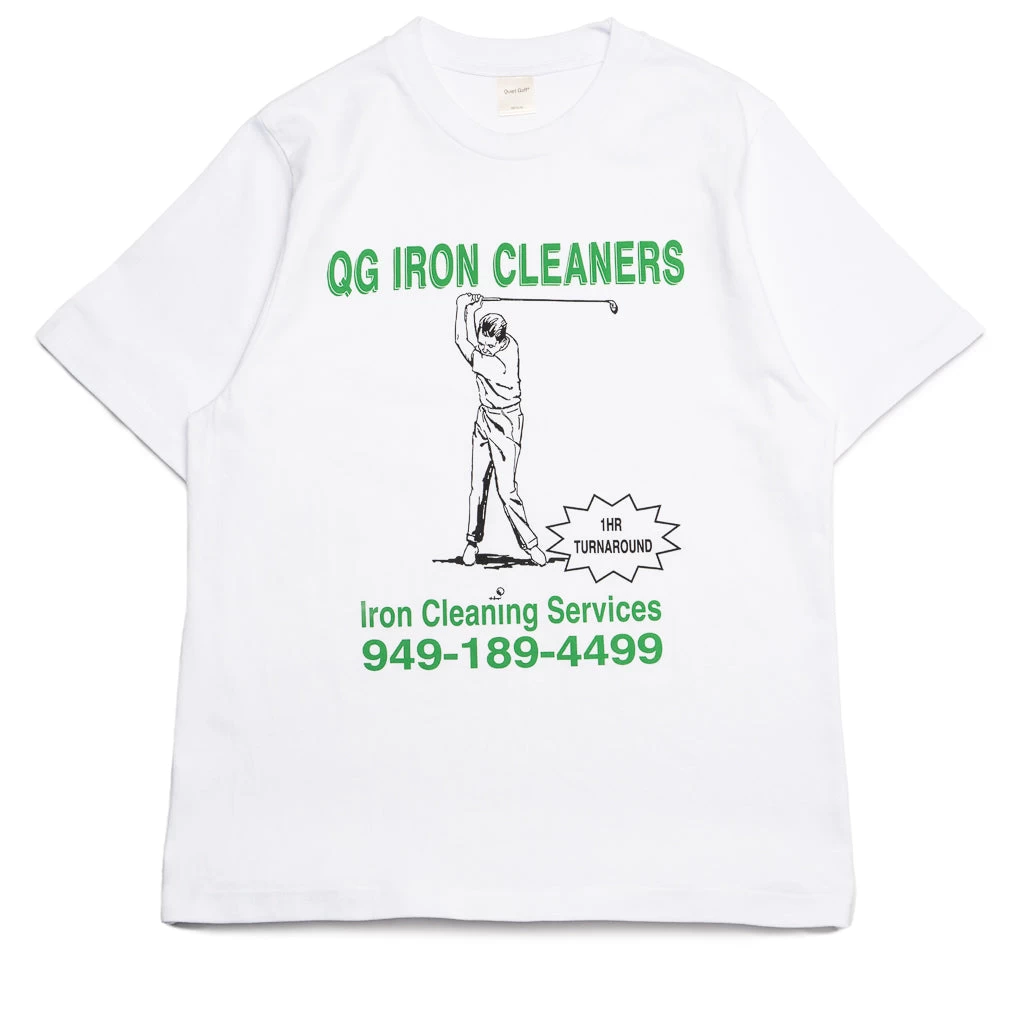 Quiet Golf Cleaners Tee - White 3 Quiet Golf Cleaners Tee - White