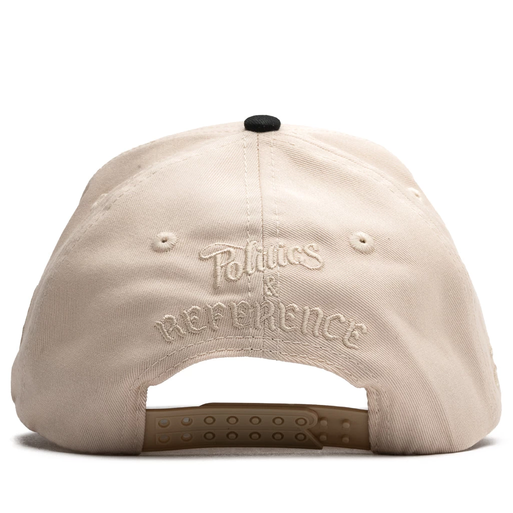 Politics X Reference Saints Pelicans Hat - Cream/Black 5 Politics X Reference Saints Pelicans Hat - Cream/Black - Image 3