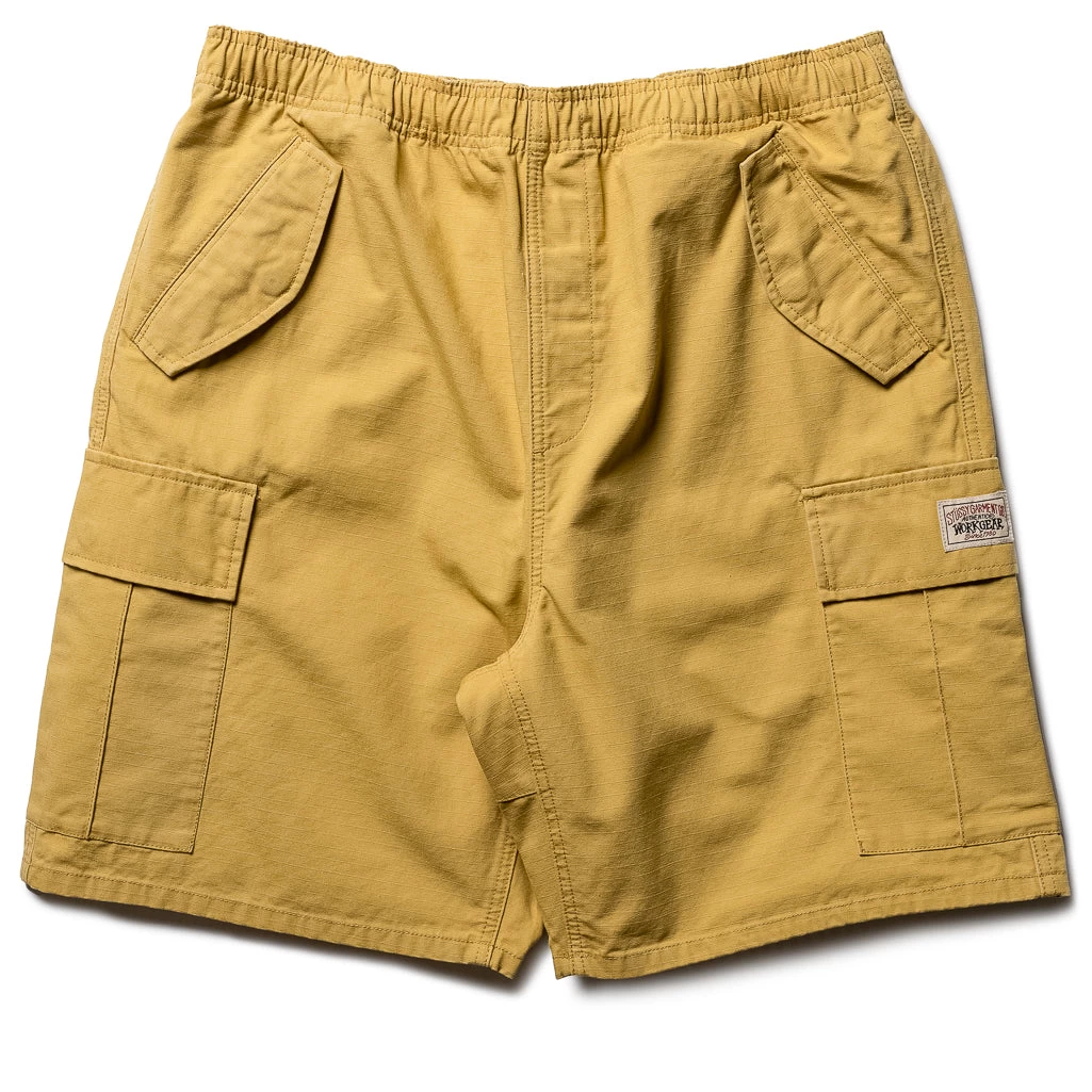 Stussy Ripstop Cargo Short - Sulfur 3 Stussy Ripstop Cargo Short - Sulfur