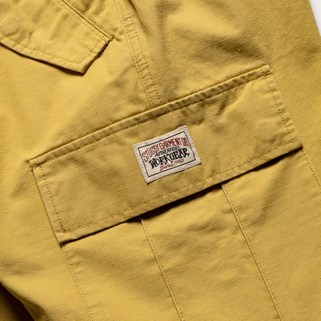 Stussy Ripstop Cargo Short - Sulfur 5 Stussy Ripstop Cargo Short - Sulfur - Image 3