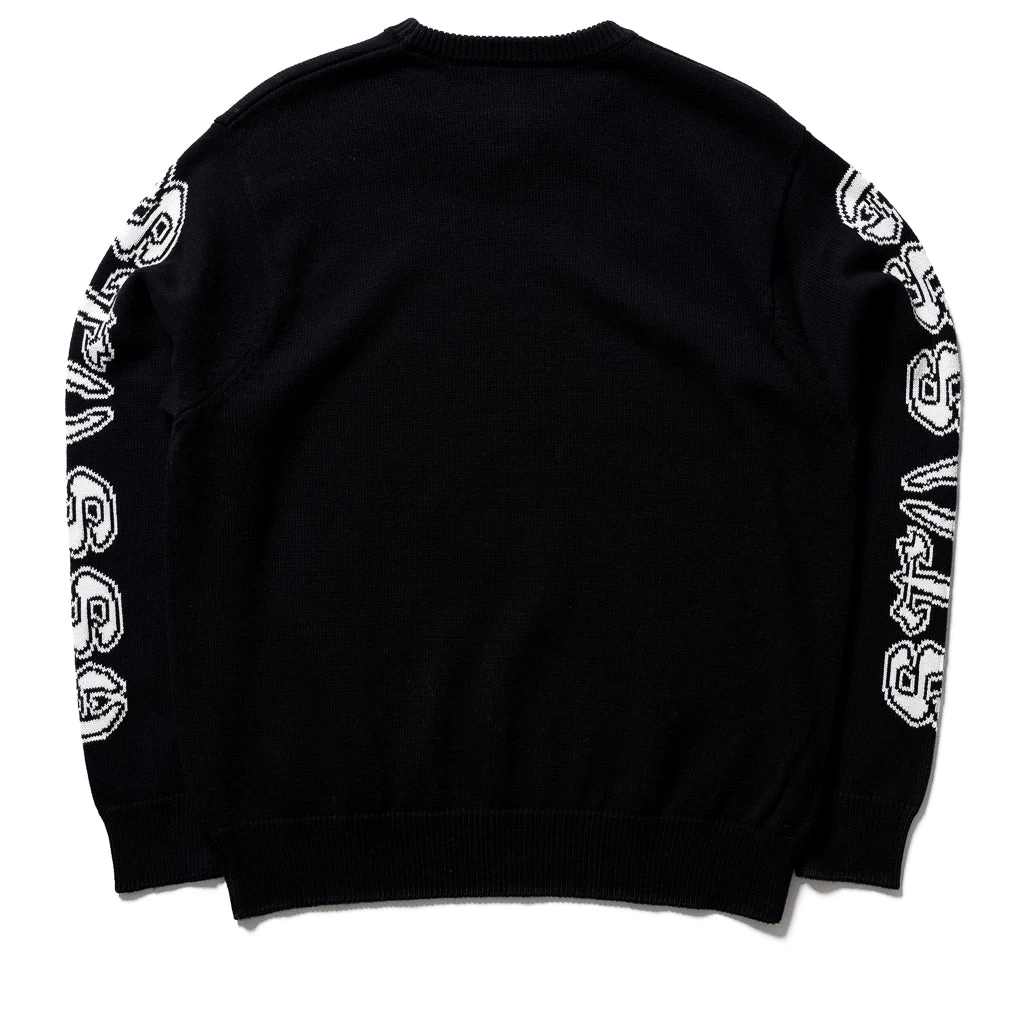Stussy Sleeve Logo Sweater - Black 4 Stussy Sleeve Logo Sweater - Black - Image 2